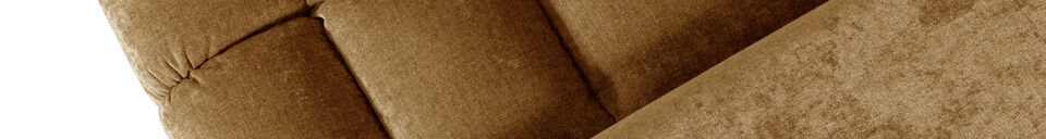 Materialbeschreibung Ecksofa links 316 cm Samt Gold SECOND DATE