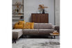 Miniaturansicht Ecksofa links gerippter Stoff taupe STATEMENT 2