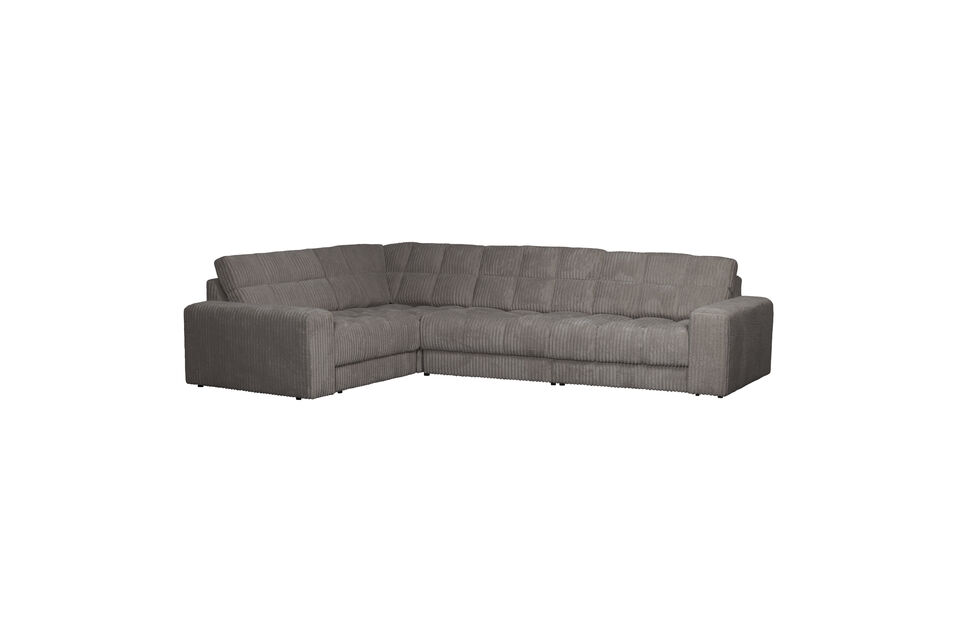 Ecksofa links Rippstoff Terrazzo Second Date Woood