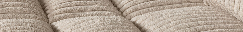 Materialbeschreibung Ecksofa links Rippstoff Travertin SECOND DATE