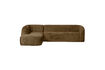 Miniaturansicht Ecksofa links Samt Messing Sloping 2
