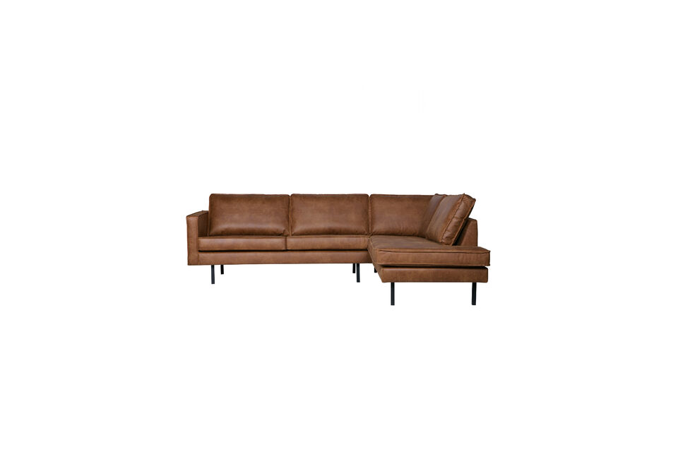 Modernes und robustes Design Teil der berühmten Rodeo-Serie Gepolstert mit recyceltem Leder (70%