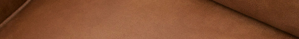 Materialbeschreibung Ecksofa rechts Öko-Leder Cognac Statement
