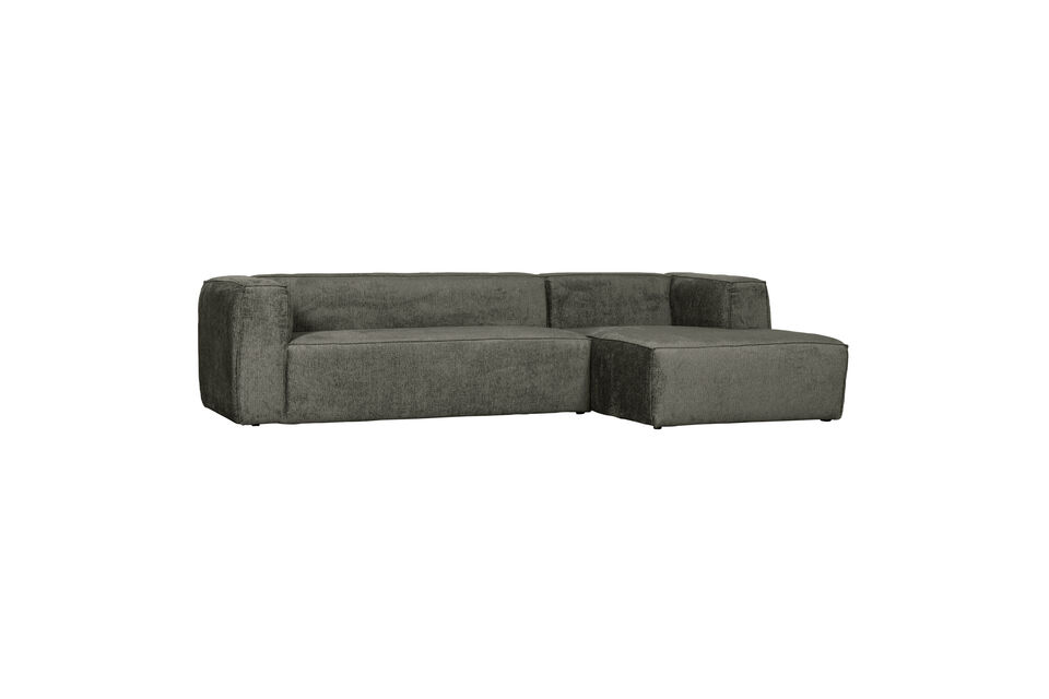 Ecksofa rechts Struktursamt Waterplant Bean Woood