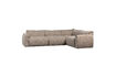 Miniaturansicht Ecksofa rechts Webstoff braun meliert Baggy 1
