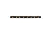 Miniature Edgy coat rack with 8 brass hooks 4