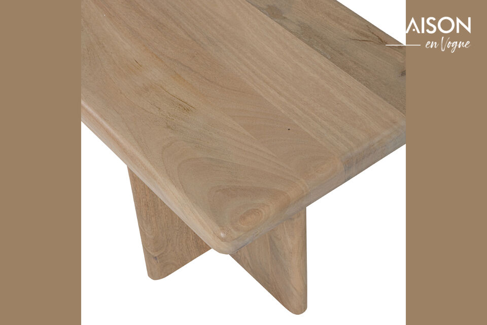 Dit bankje maakt elke maaltijd net wat gezelliger en zorgt ervoor dat je graag aan tafel blijft