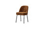 Miniatuur Eetkamerstoel 3D Chenille Middenbruin Vogue Productfoto