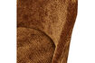 Miniatuur Eetkamerstoel chroom onderstel 3D chenille middenbruin VOGUE 6