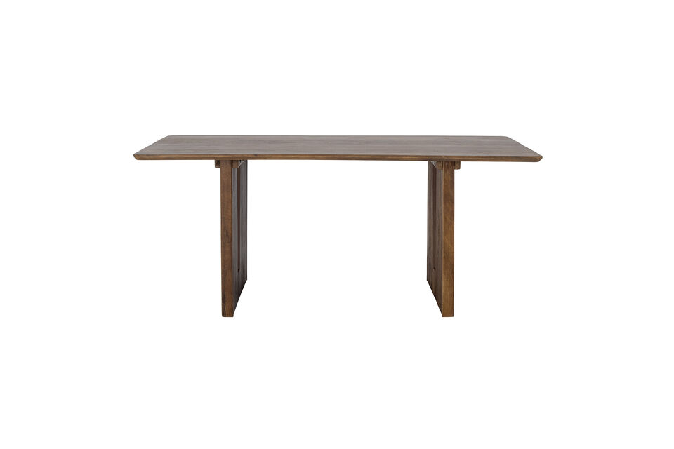 Eettafel 180x90 cm van bruin mangohout Milow Merken