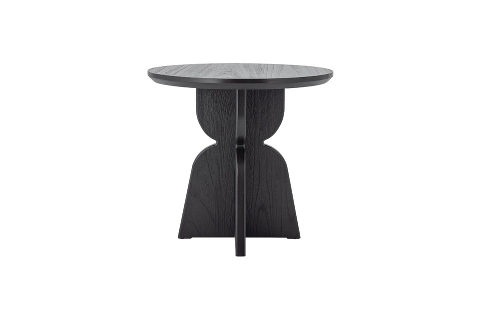 Eettafel D80 cm van zwart vurenhout Vixen Bloomingville