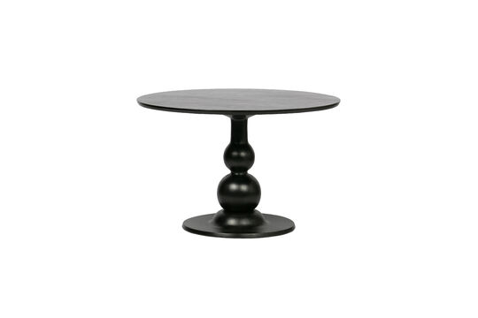 Eettafel Ø120 cm mangohout zwart Blanco