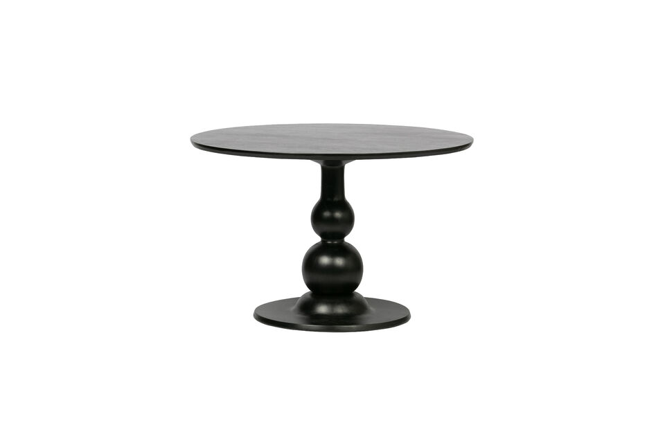 Eettafel Ø120 cm mangohout zwart Blanco Woood