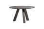Miniatuur Eettafel Ø129 cm eiken middenbruin RHONDA Productfoto