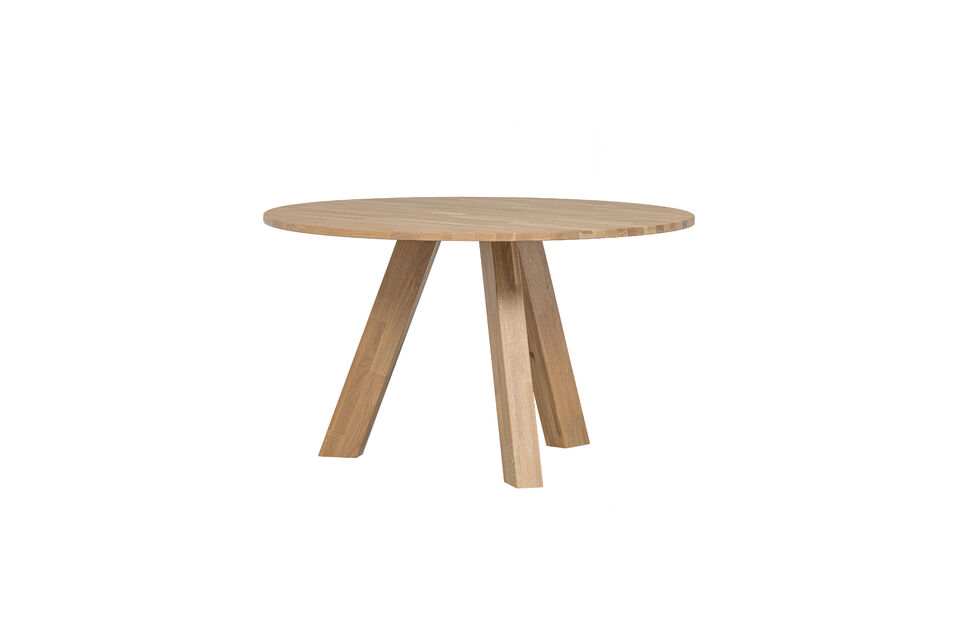 Eettafel Ø129 cm naturel eiken RHONDA Woood