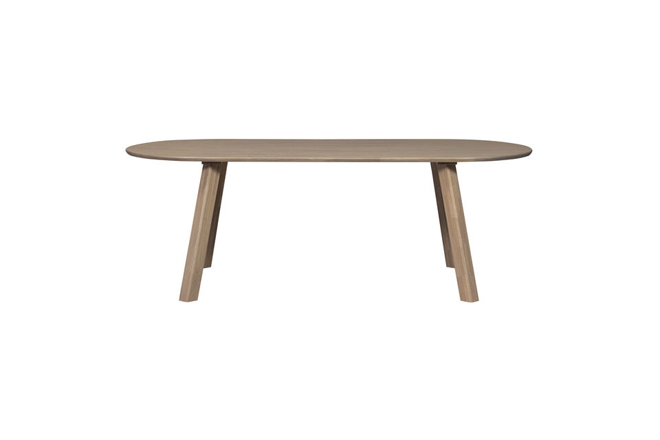 Eikenhouten tafel (FSC mix gecertificeerd) Cre&euml;er jouw ideale eethoek Tafelblad voorzien van