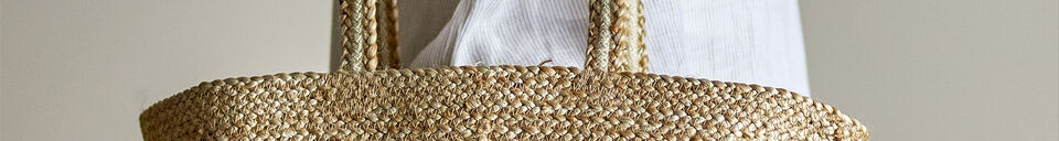 Materialbeschreibung Einkaufstasche aus Jute Natur Simona