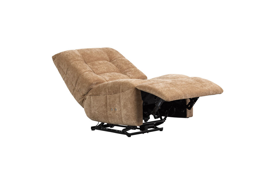 Bequemer Ruhesessel Gepolstert mit gewebtem Stoff (100% Polyester) Mit einstellbarer Relaxfunktion