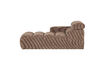 Miniature Élément chaise longue bras gauche tissu côtelé taupe NOVI 4