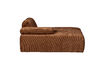 Miniature Élément chaise longue gauche tissu côtelé brun rouille MOJO 5