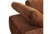 Miniature Élément chaise longue gauche tissu côtelé brun rouille MOJO 9