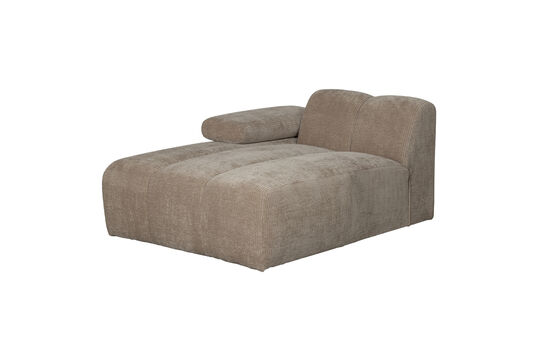 Voir la fiche produit Élément chaise longue gauche tissu côtelé sable foncé Mojo Élément chaise longue gauche tissu côtelé sable foncé Mojo