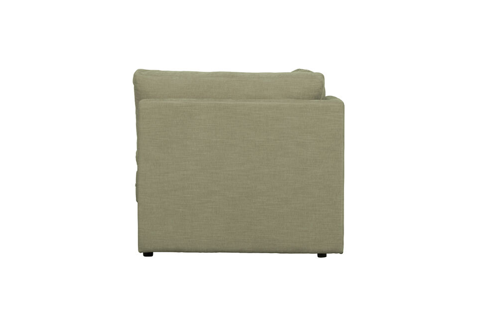 Revêtu d\'un tissu tissé 100% polyester à l\'aspect délavé (Martindale 90 000)