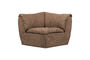 Miniature Élément d'angle 96x96 cm chenille tissée brun Baggy Détouré