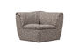 Miniature Élément d'angle 96x96 cm tissu Brun mélangé BAGGY Détouré