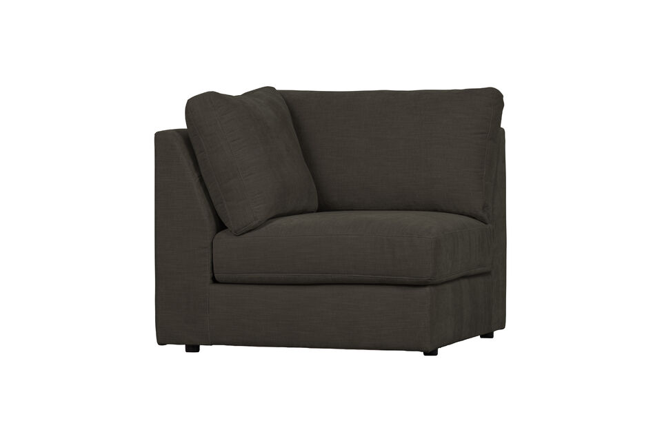 Élément d'angle canapé modulable Anthracite FAMILY Vtwonen