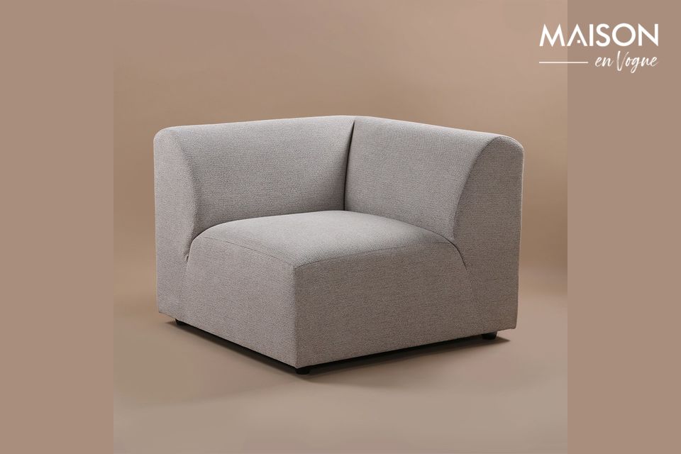 Elément d'angle droit Jax gris clair HK Living