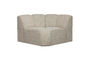 Miniature Élément d'angle rond bouclé beige mélangé Mojo Détouré