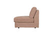 Miniature Élément de canapé 1 place angle rond gauche tissu rose FAMILY 5