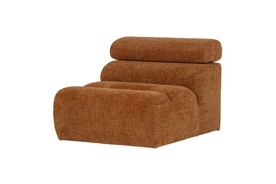 Voir la fiche produit Élément de canapé 1 place polyester orange chiné NOVI Élément de canapé 1 place polyester orange chiné NOVI