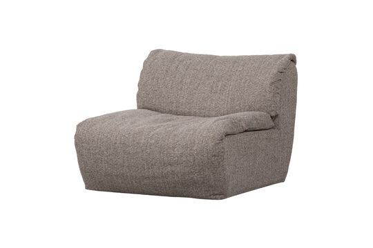 Élément de canapé 1 place tissu mélangé brun BAGGY