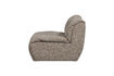 Miniature Élément de canapé 1 place tissu mélangé brun BAGGY 5