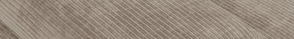 Mise en avant matière Élément de canapé 1,5 place accoudoir gauche tissu côtelé sable foncé MOJO