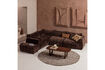 Miniature Élément de canapé d'angle 96x96 cm chenille 3D marron foncé Baggy 2