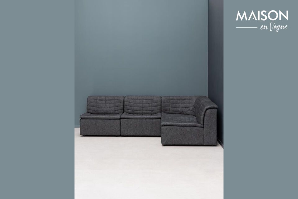 Choisissez l\'élégance et le confort avec le Fauteuil en tissu gris Clide