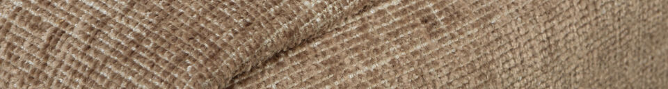 Mise en avant matière Élément de canapé lounge droit Tissu Mud Melange COUPLE