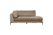 Miniature Élément de canapé méridienne gauche 100x200 cm Chenille Mud Melange COUPLE 2