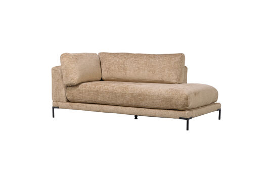 Élément de canapé méridienne gauche chenille butter melange Couple