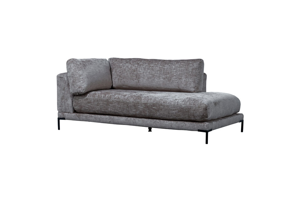 Élément de canapé modulable gauche denim chiné COUPLE Vtwonen