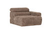 Miniature Élément de canapé modulaire 1 place bras droit tissu côtelé taupe NOVI 4