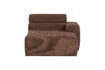 Miniature Élément de chaise longue accoudoir droit tissu côtelé Brun moka NOVI 2