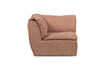 Miniature Élément de coin 96x96 cm chenille tissée vieux rose Baggy 5