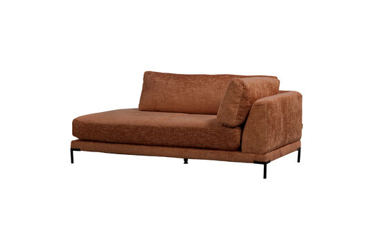 Élément lounge droit 100x200 cm Rouille mélange COUPLE