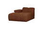 Miniatura Elemento chaise longue sinistro bouclé marrone ruggine Mojo Foto ritagliata