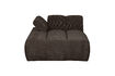 Miniatura Elemento chaise longue sinistro tessuto a coste marrone MOJO 3