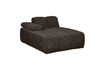 Miniatura Elemento chaise longue sinistro tessuto a coste marrone MOJO 4